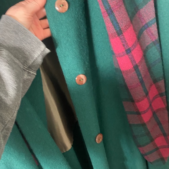 Real Wool Country Walking Cape with Hood - Picture 7 of 12